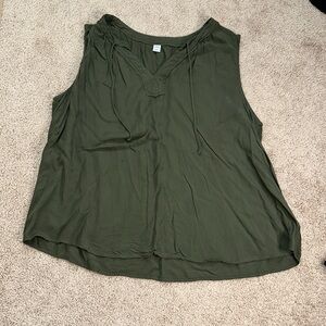 Women's Old Navy Army Green Sleeveless Top